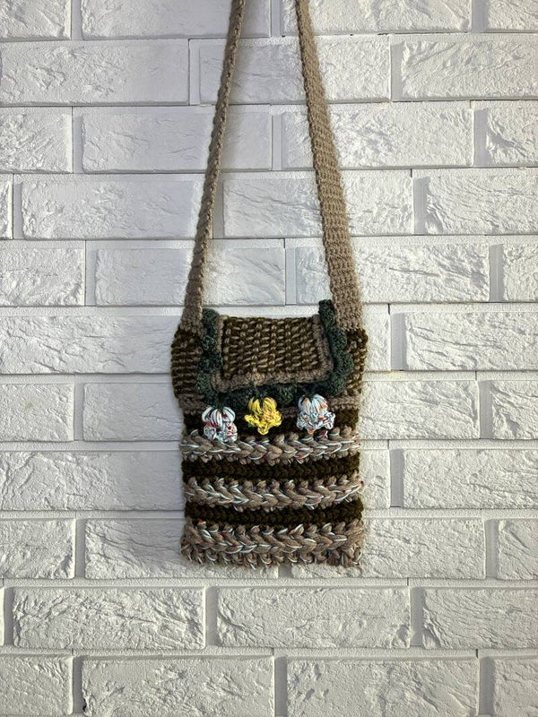 Little Everyday No. 10 – Handmade Crochet Woodland Boho Crossbody Bag