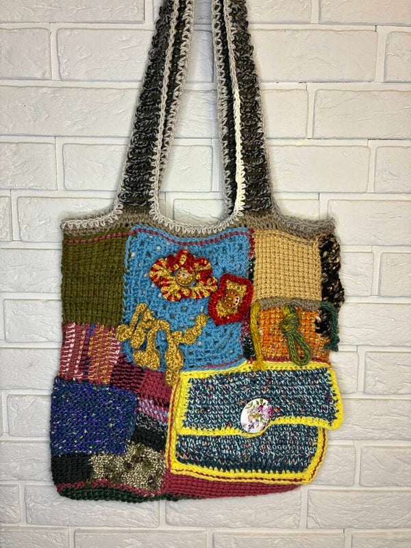 Medley No. 23 – Crochet Patchwork Tote