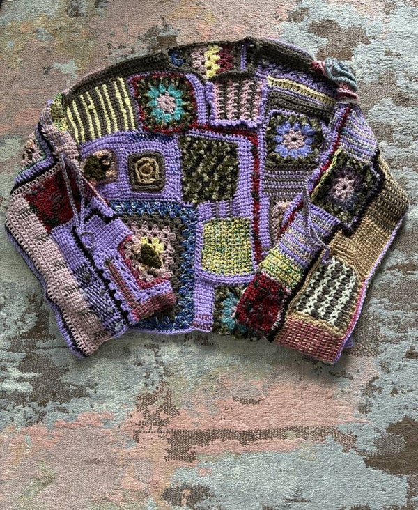 Knitwear No. 09 – Lavender Patchwork Garden