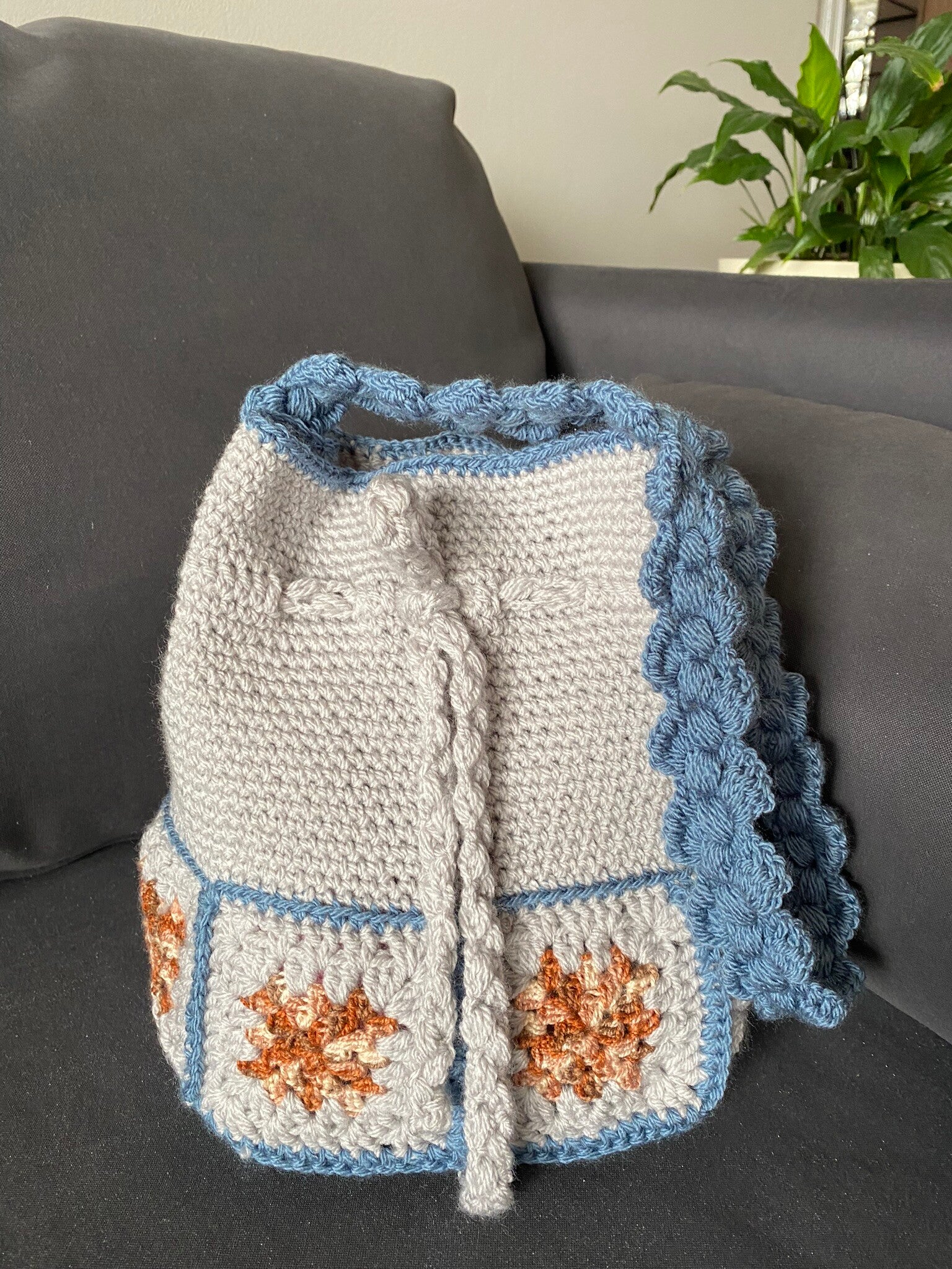 Patchwork No. 11 — Sky Blossom Bucket Bag