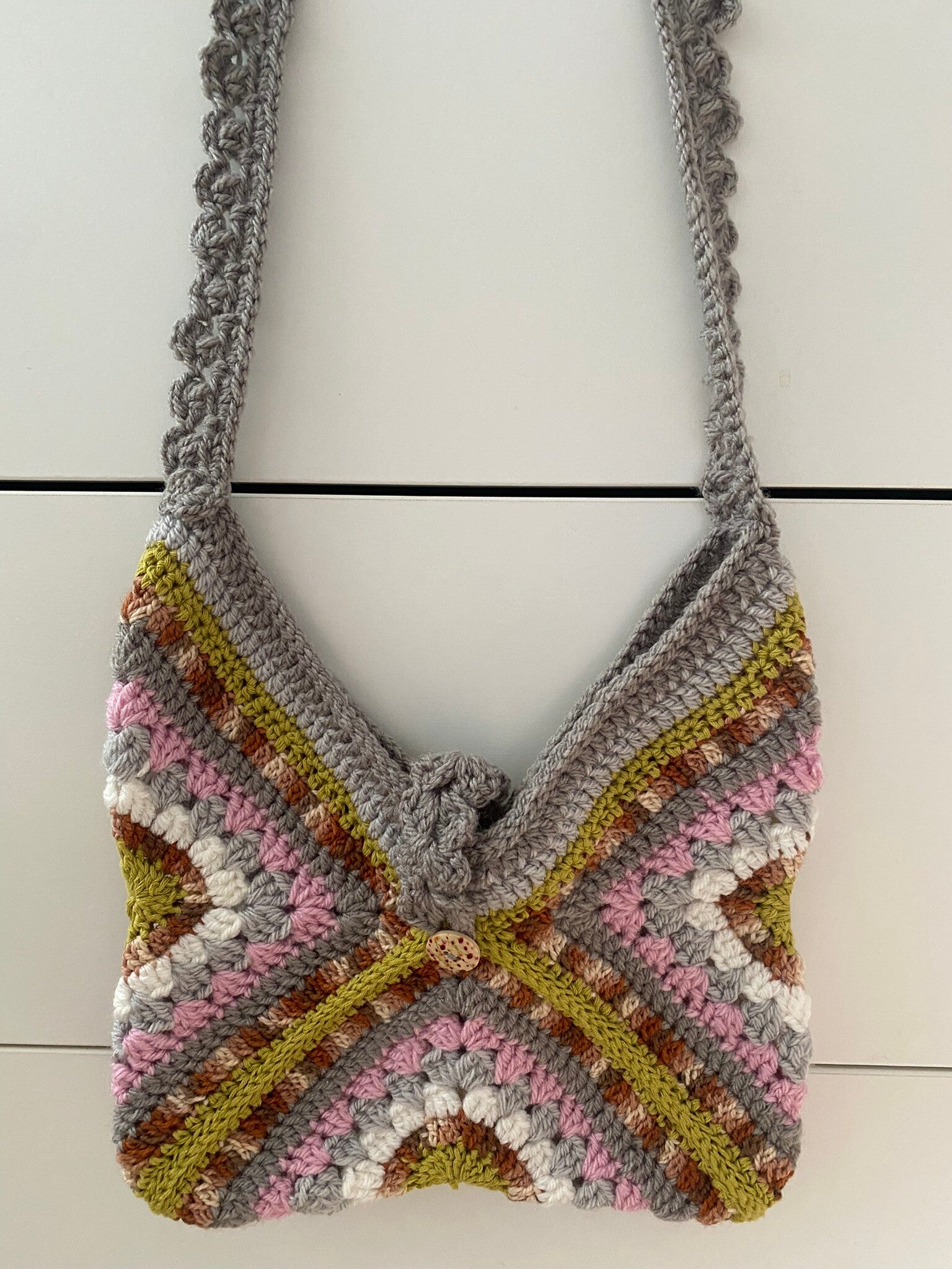 Little Everyday No. 1 – Handmade Crochet Granny Stitch Mini Shoulder Bag