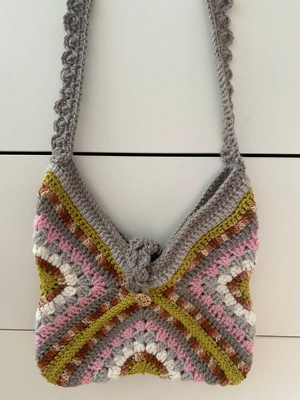 Little Everyday No. 1 – Handmade Crochet Granny Stitch Mini Shoulder Bag