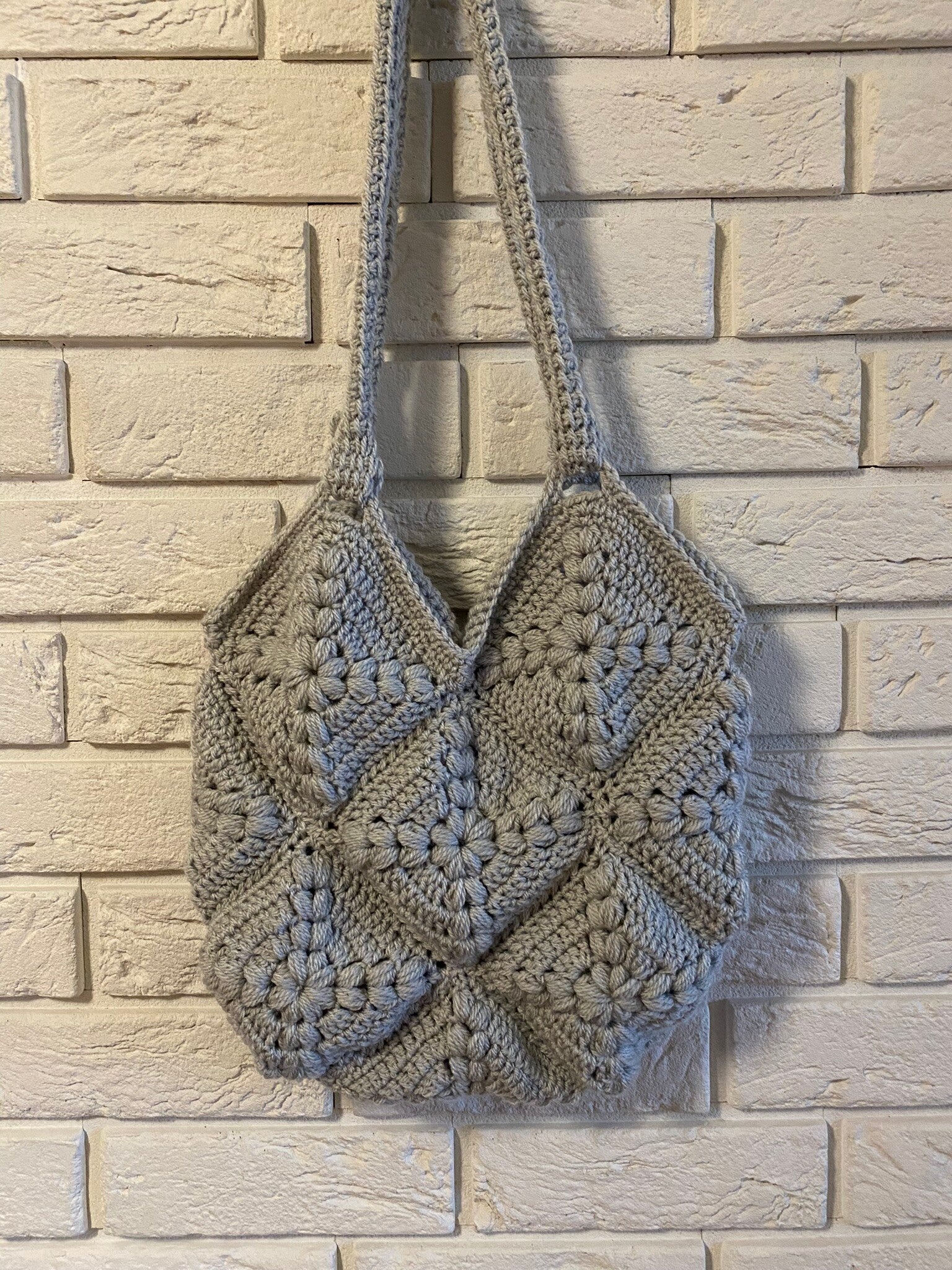 Everyday No. 18 – Handmade Crochet Granny Square Shoulder Bag