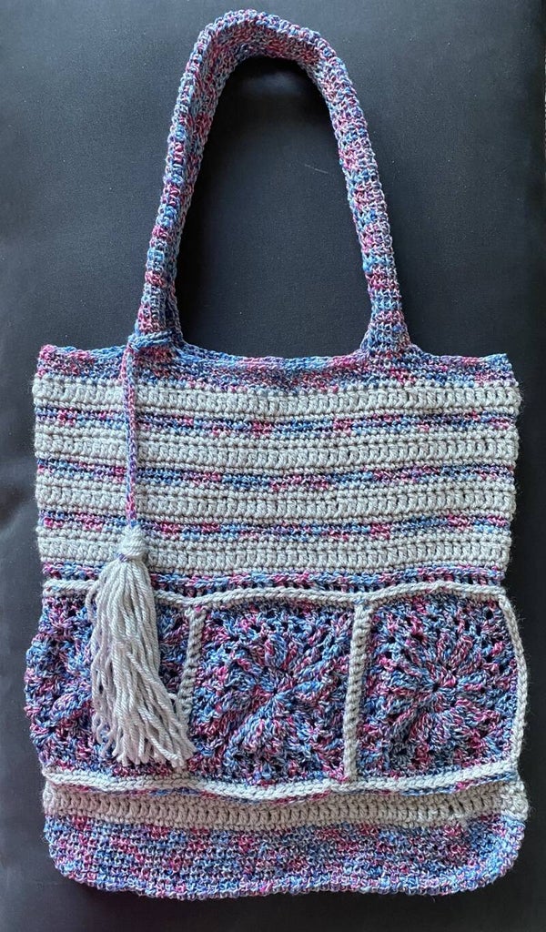 Everyday No. 22 – Handmade Crochet Melange Floral Shoulder Bag