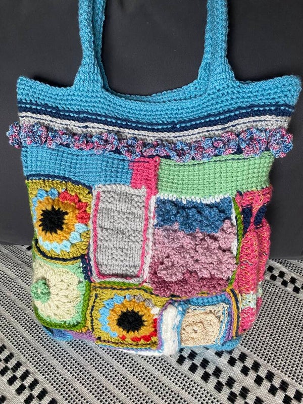 Medley No. 22 – Crochet Patchwork Tote