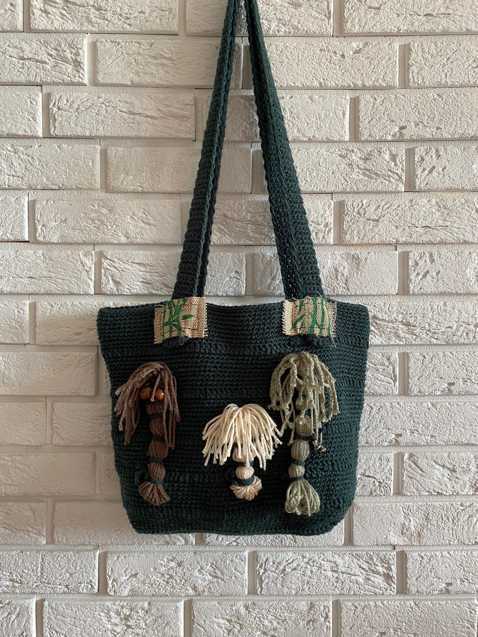 One-Off No. 19 – Crochet Woodland Spirit Tote