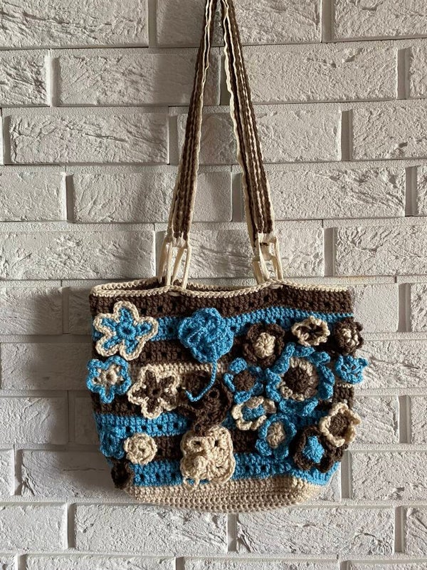 One-Off No. 23 – Floral Crochet Tote Bag