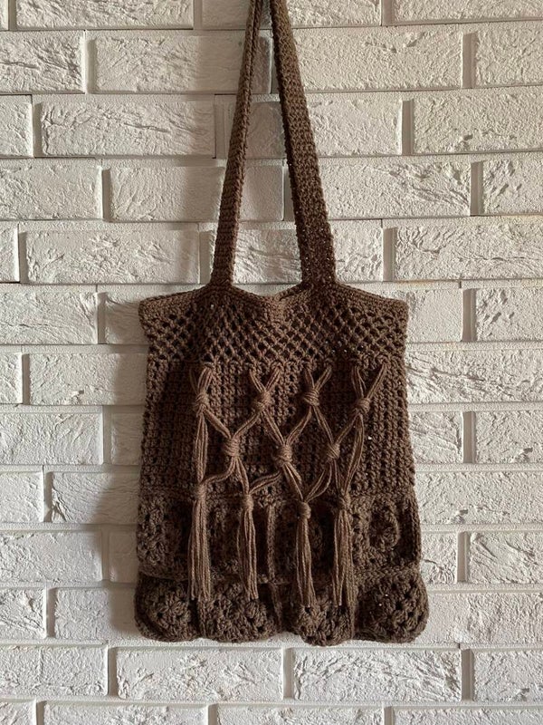 Everyday No. 23 – Handmade Crochet Boho Macramé Shoulder Bag