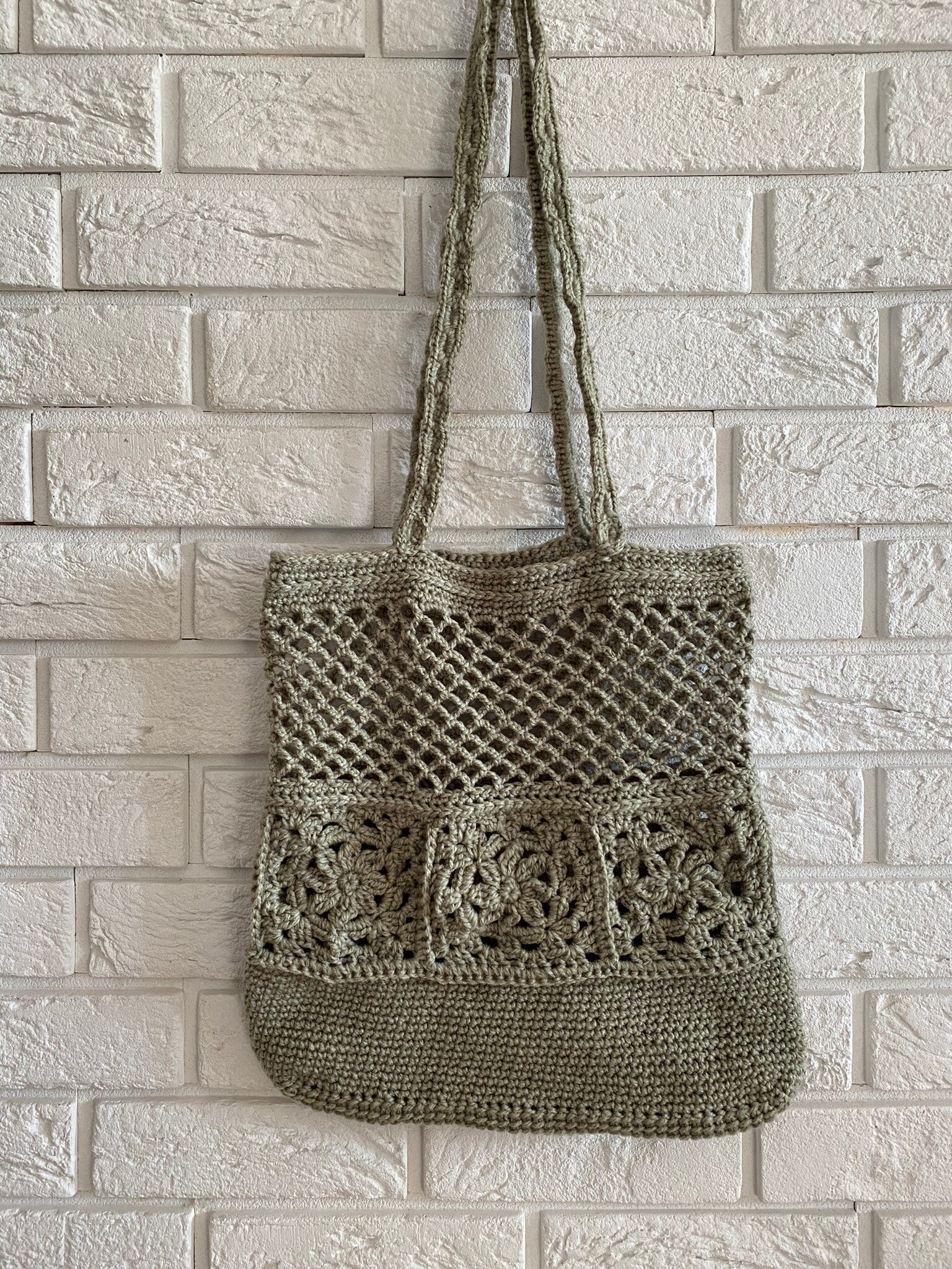 Everyday No. 24 – Handmade Crochet Natural Lace Shoulder Bag