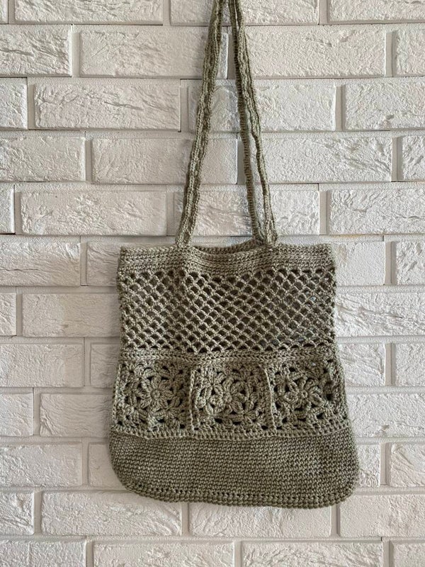 Everyday No. 24 – Handmade Crochet Natural Lace Shoulder Bag