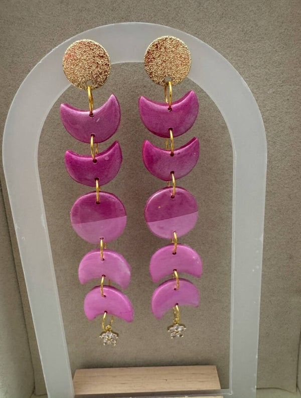 Elegant Moon Style Dangle Earrings
