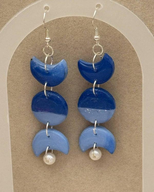 Elegant Moon Style Dangle Earrings