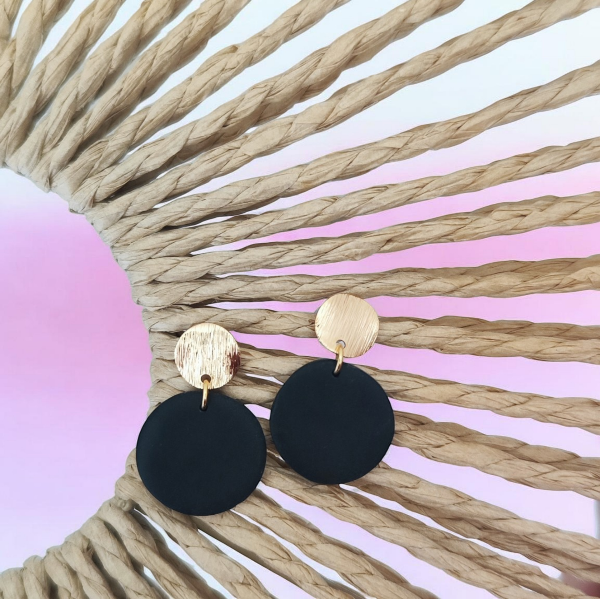 Alma - Boucles d'oreilles en argile polymère