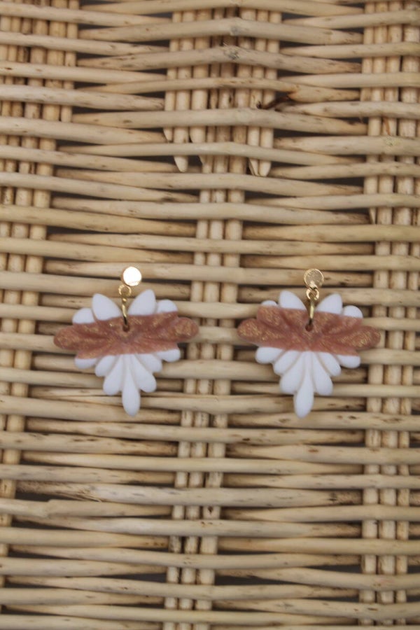 Hope - Boucles d'oreilles en argile polymère