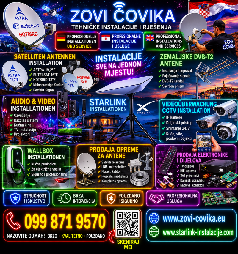 Servis satelitskih antena Vodice