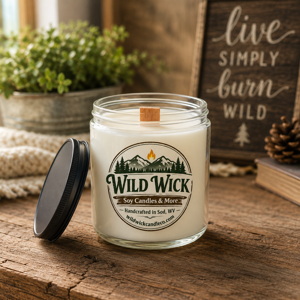 Wooden Wick Candle