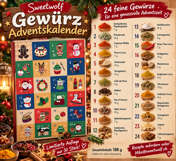 Gewürz- Adventskalender limited Edition 2026  AB JETZT!!! Grün