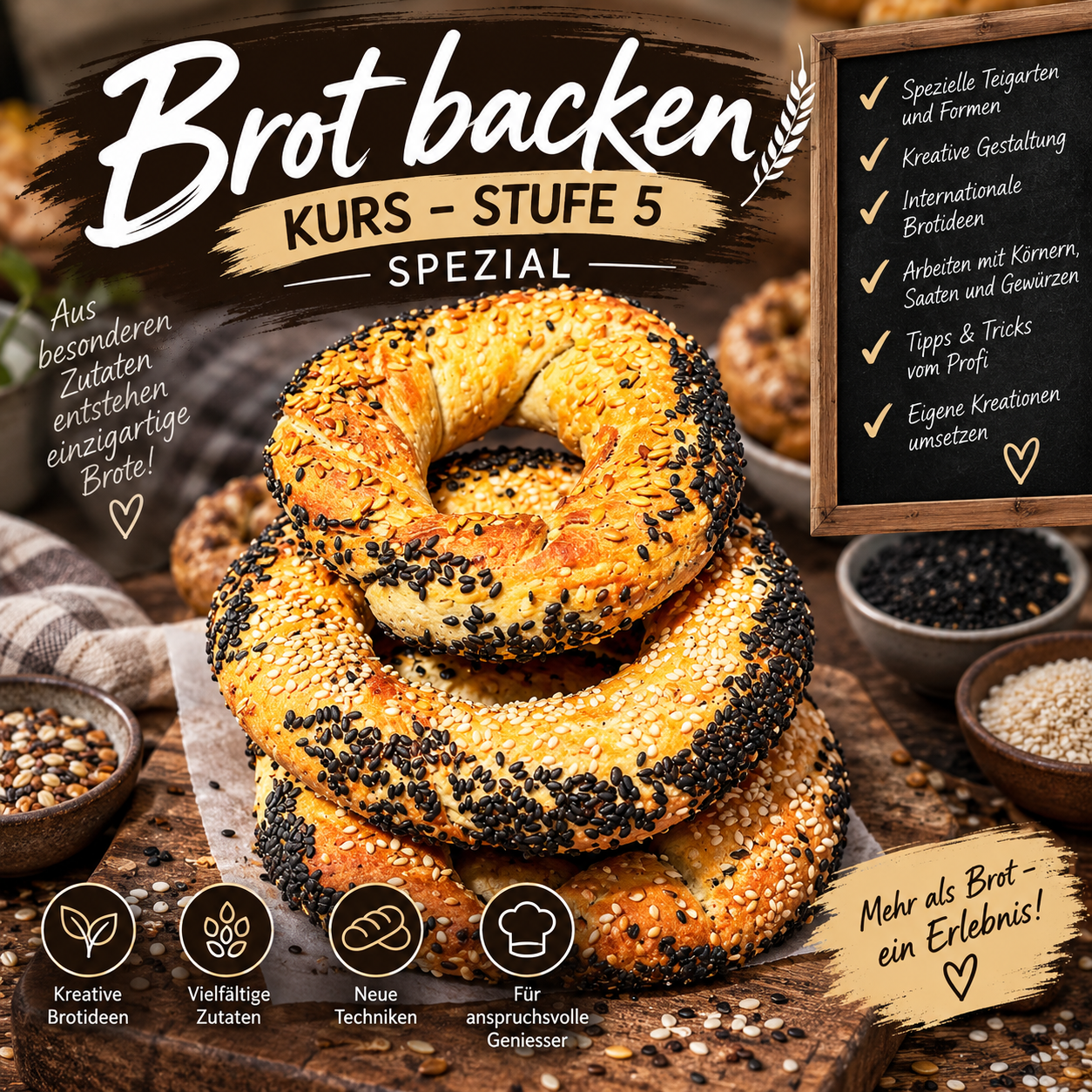 Backkurs Brot backen Stufe 5 Spezial am 27.11.26