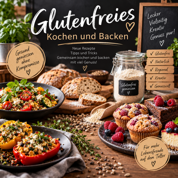 Kochkurs: Glutenfreies Kochen und Backen am 11.11.26 18-22 Uhr