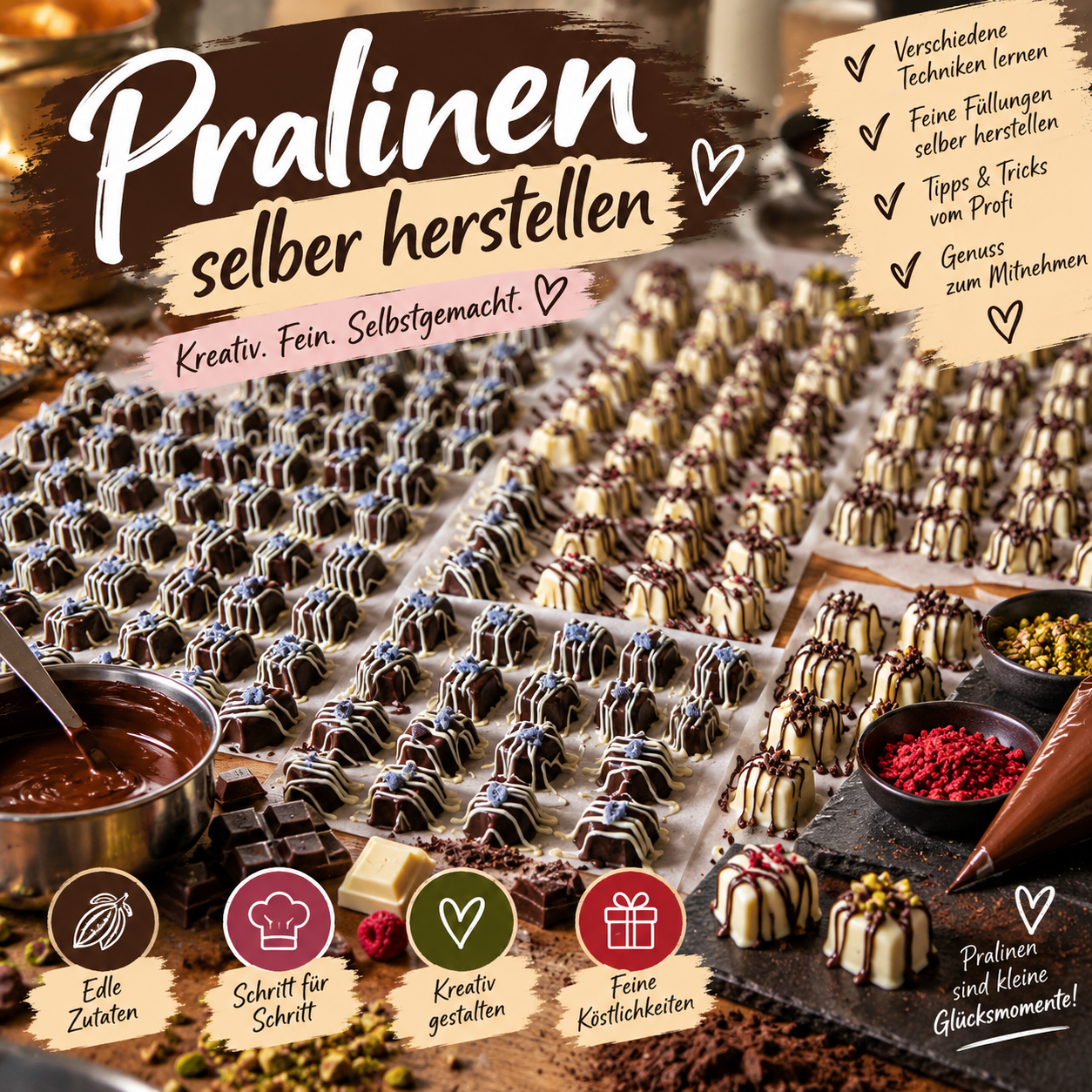 Pralinen Kurs am 28.11.26 von 14:30-18.30
