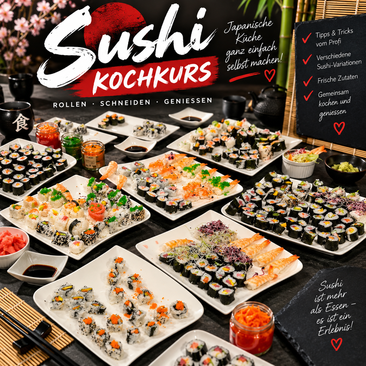 Kochkurs "Sushi" 18.11.26 18-22 Uhr