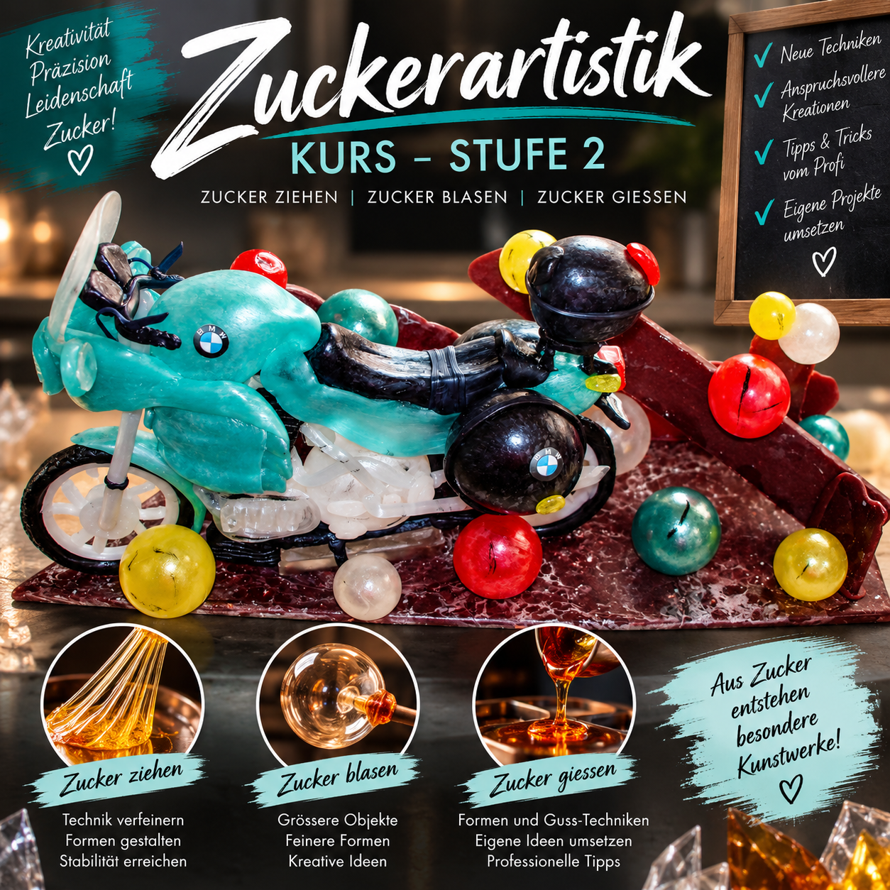 Zuckerartistikkurs Stufe 2 Fortgeschrittene 3 Tage