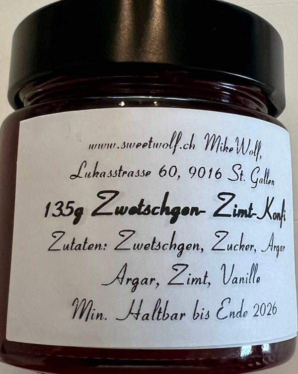 Hausgemachte Zwetschgen Zimt Konfi