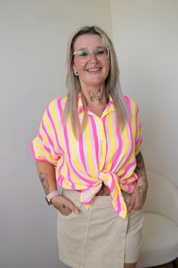 Gekleurde zomerse blouse