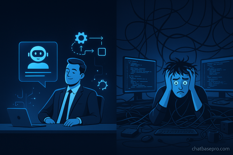 ChatBasePro vs Chatbase 2025 comparison – AI chatbot done for you vs do it yourself – ChatBasePro official blog