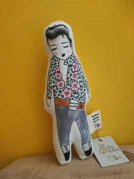 Hochet en tissu - Fabriqué en FRANCE - ELVIS PRESLEY