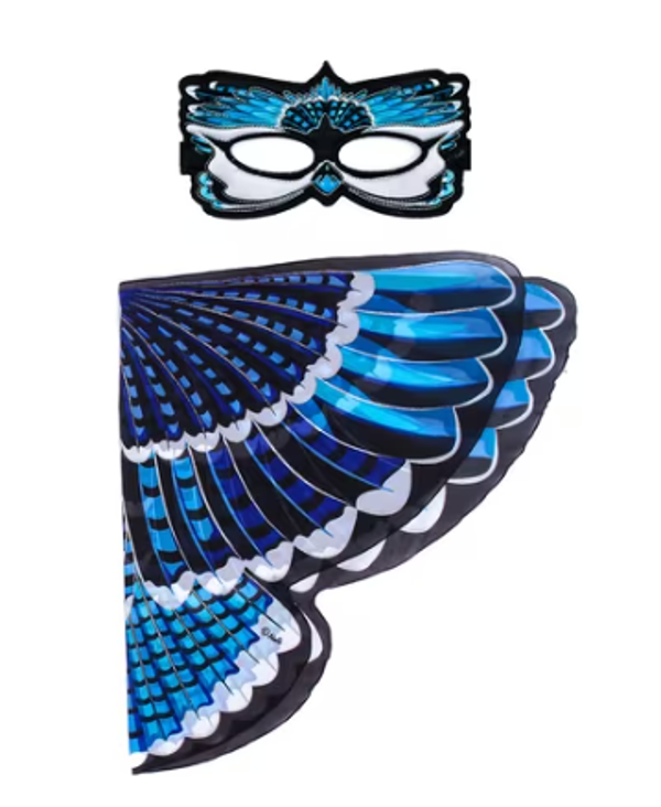 Déguisement Ailes + Masque - Oiseau Bleu