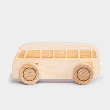Bus en bois - Couleur bois Naturel