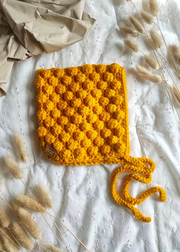 Bonnet Bobble - Jaune Doré - 1-2 Ans
