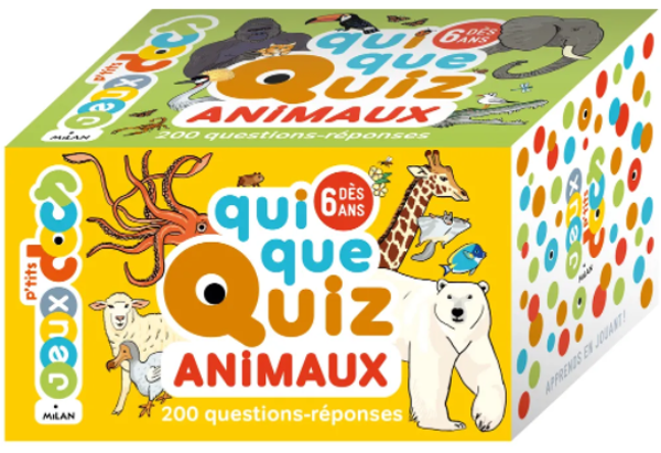 QuiqueQuiz Animaux - 200 questions-réponses