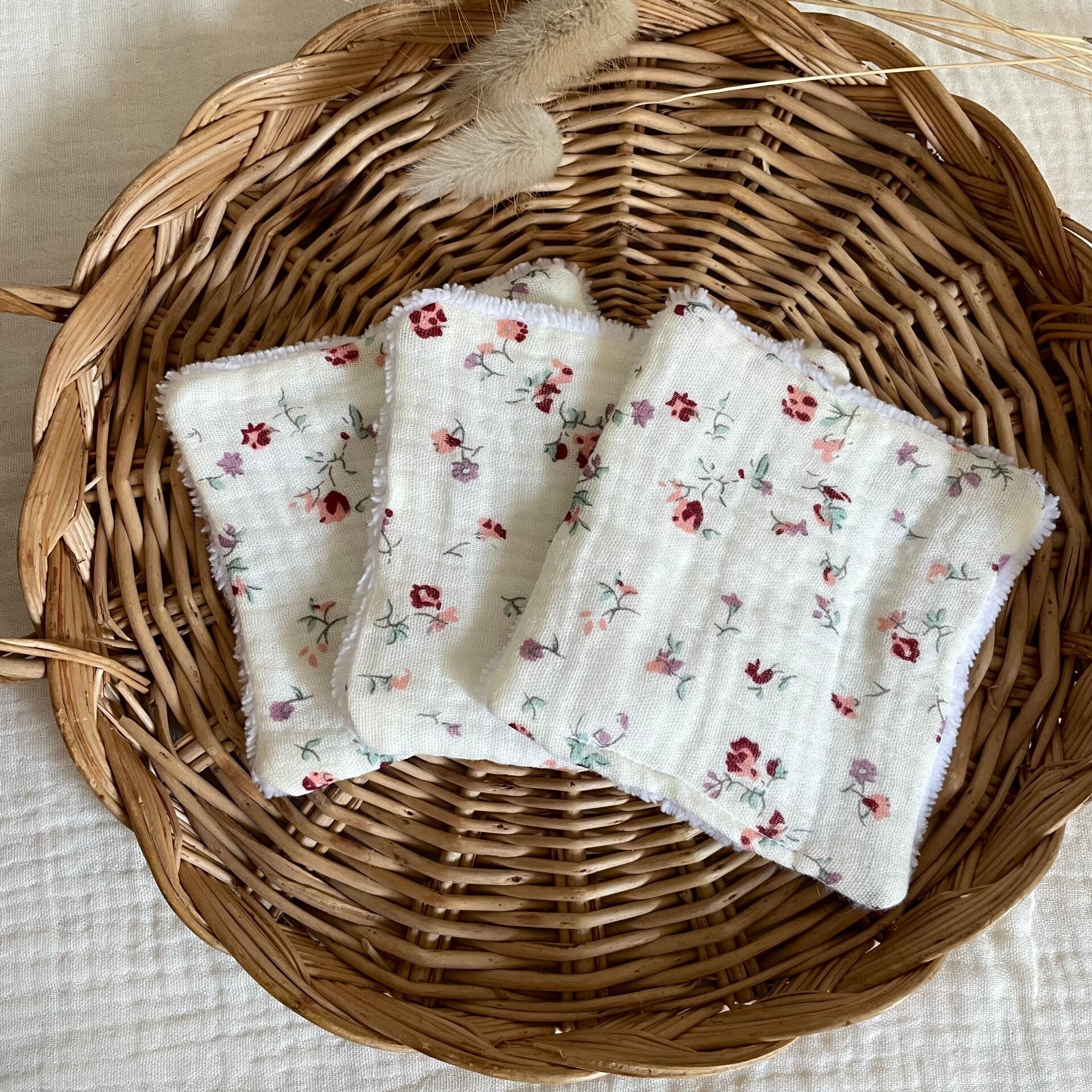 Lot de 3 cotons lavables
