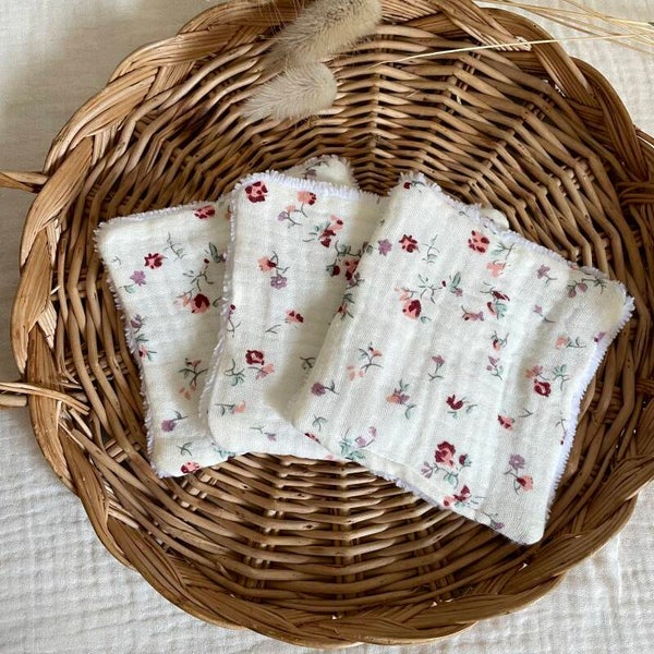 Lot de 3 cotons lavables