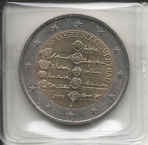 2005 Austria 2€ 50° anniversario dello stato