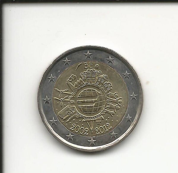 2012 Belgio 2€ 10° Anniversario dell' Euro