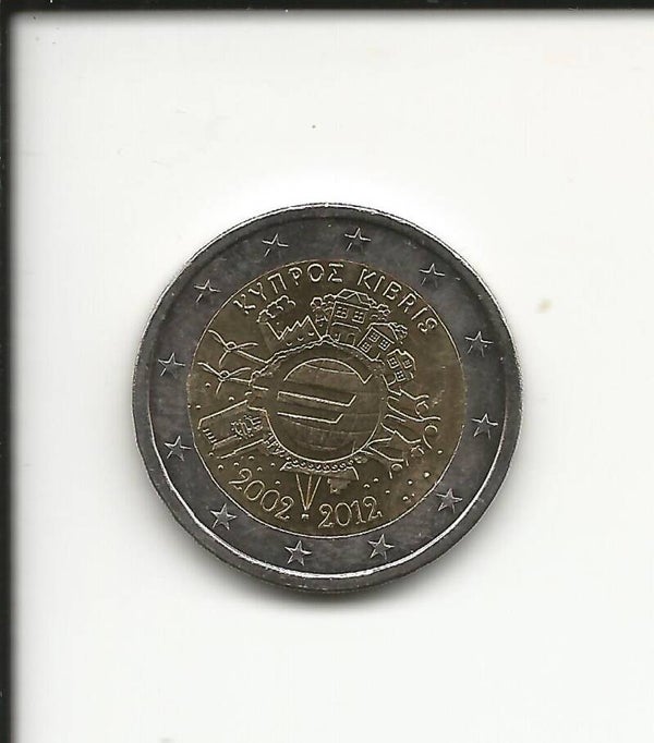 2012 Cipro 2€ 10° Anniversario dell' Euro