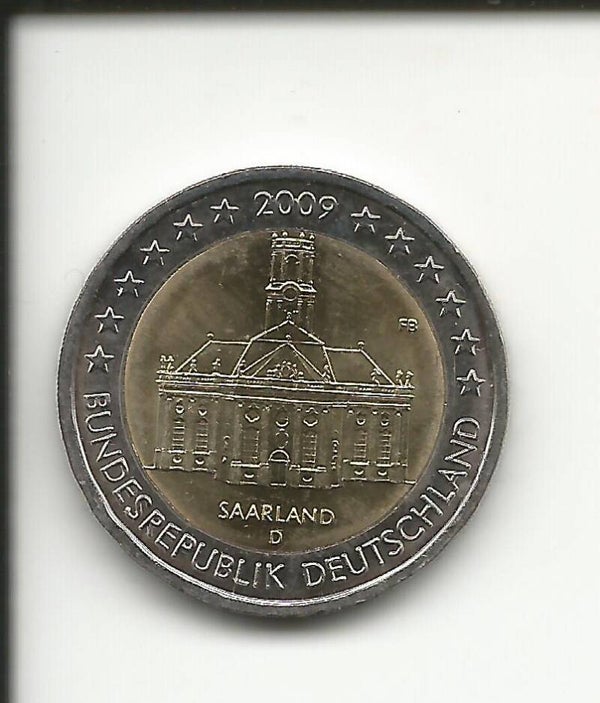 2009 Germania 2€ Saarland zecca D