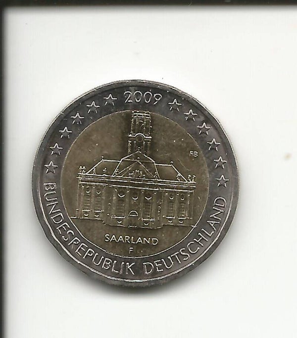 2009 Germania 2€ Saarland zecca F