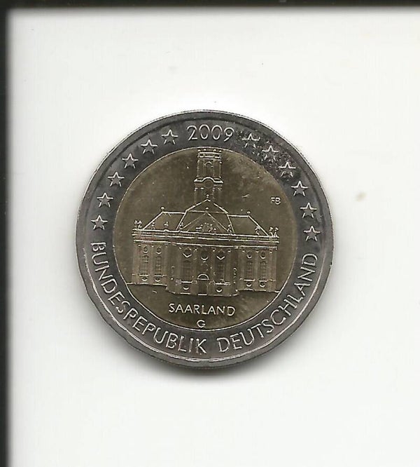2009 Germania 2€ Saarland zecca G