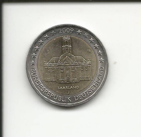 2009 Germania 2€ Saarland zecca J