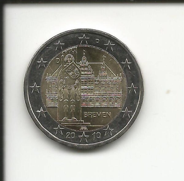 2010 Germania 2€ Bremen zecca D