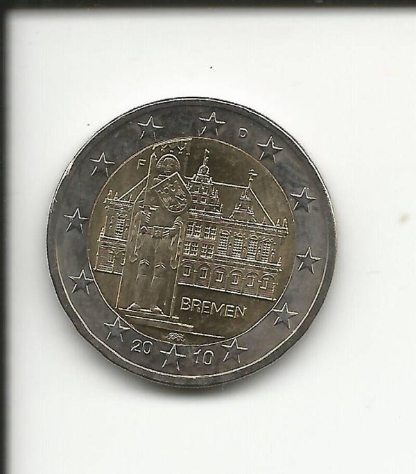 2010 Germania 2€ Bremen zecca F