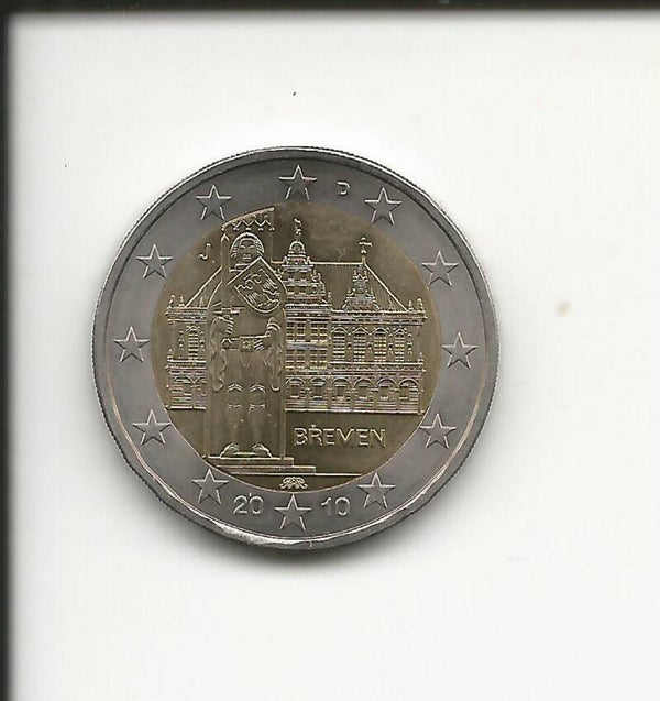 2010 Germania 2€ Bremen zecca J