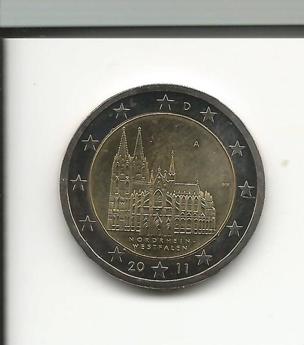 2011 Germania 2€ Duomo di Colonia zecca A