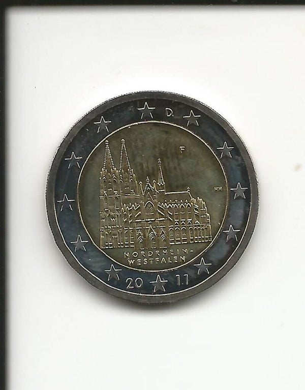 2011 Germania 2€ Duomo di Colonia zecca F