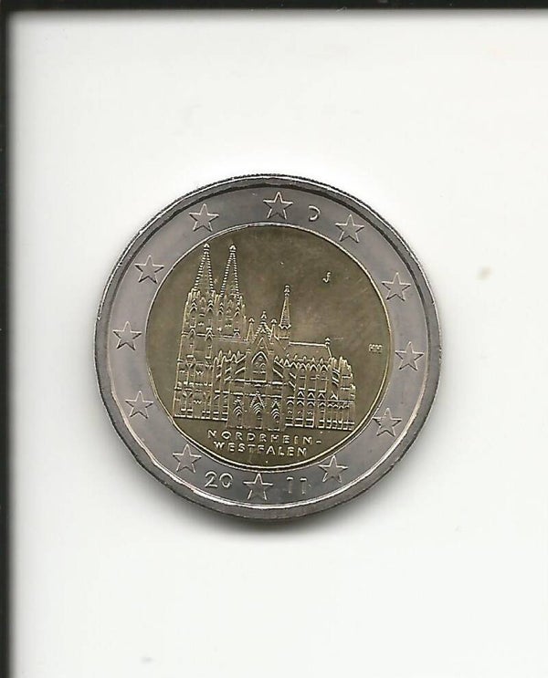 2011 Germania 2€ Duomo di Colonia zecca J