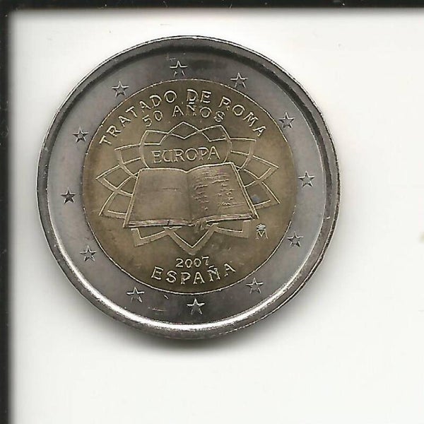 2007 Spagna 2€ 50° Anniversario trattati di Roma